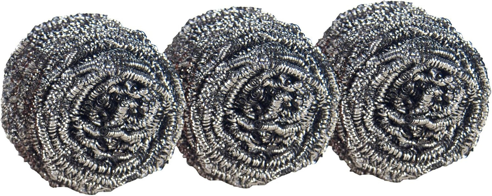 Stainless Steel Scrubbers, Scouring Pads for Cleaning Tough Baked-On Messes, Met