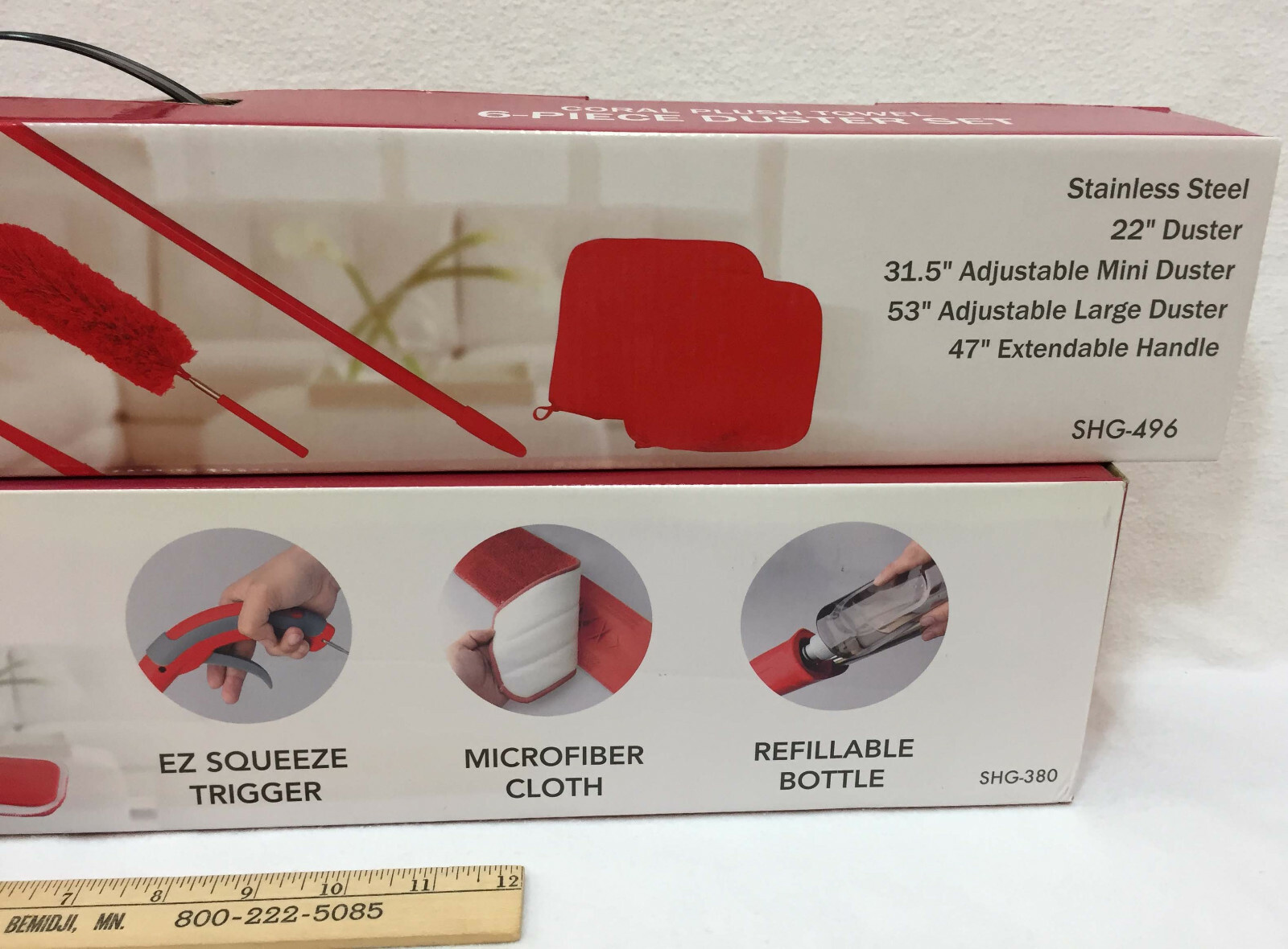Spray Mop & 6 Piece Duster Set All Purpose Savannah Home & Garden NOS Lot of 2