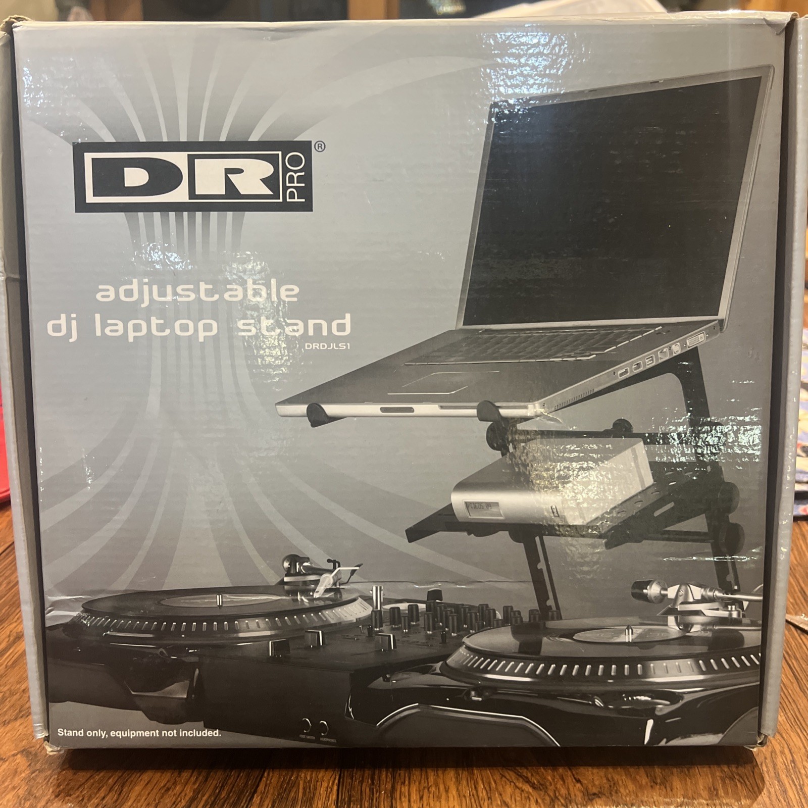 DR PRO DJ Laptop Adjustable Stand DRDJLS1 New Open Box