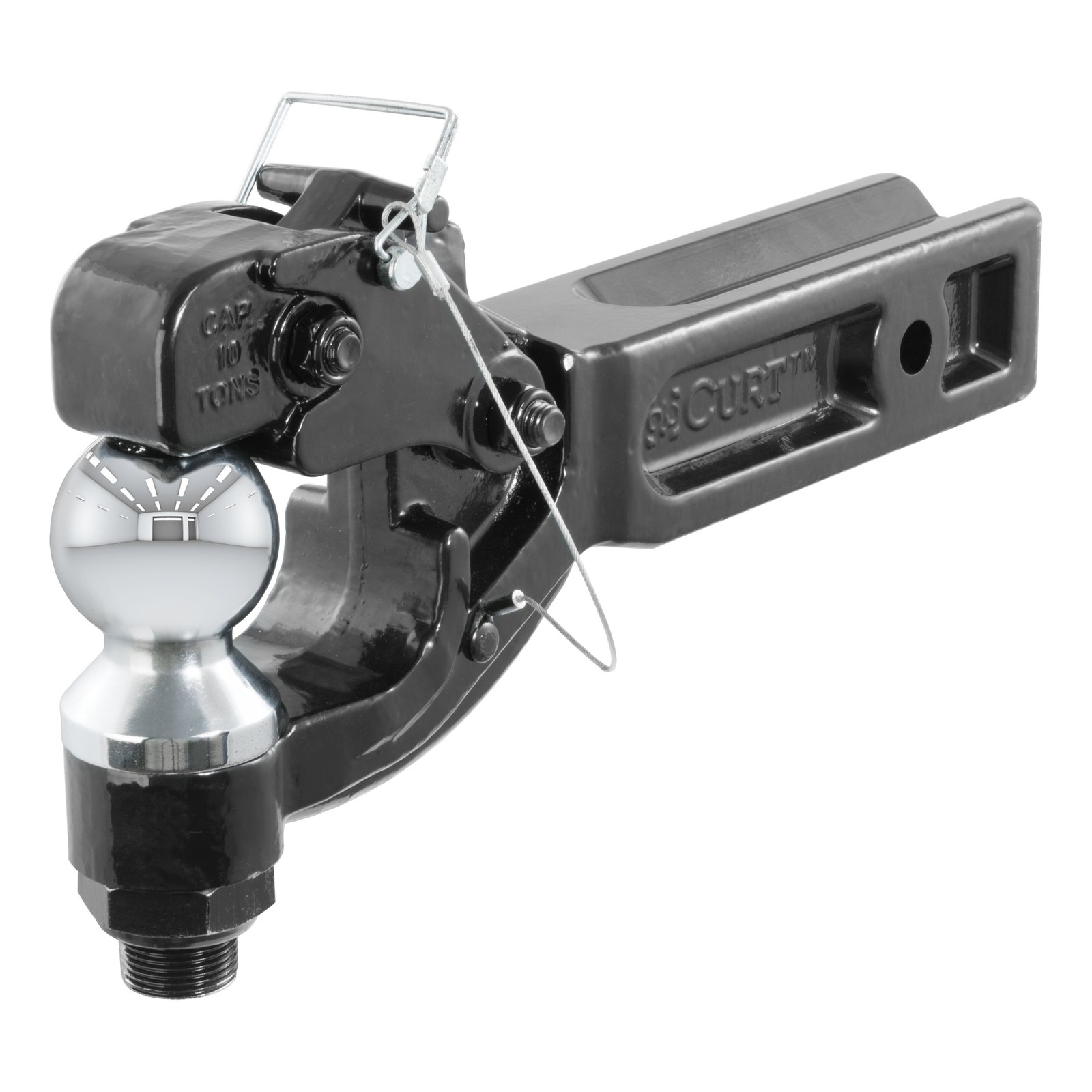 Ball Mount & Pintle Hitch Combo Receiver 2.5" Shank 2-5/16" Ball, 20K lbs. 48012
