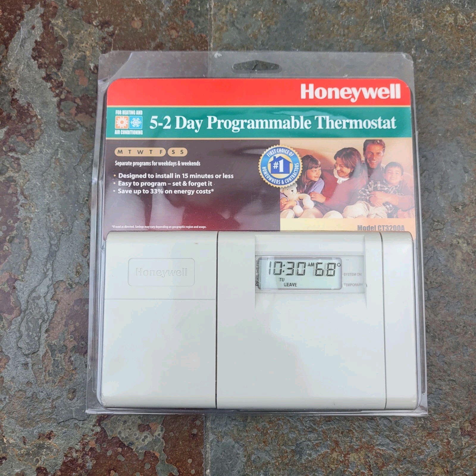 Honeywell CT3200A 5-2 Day Programmable Thermostat