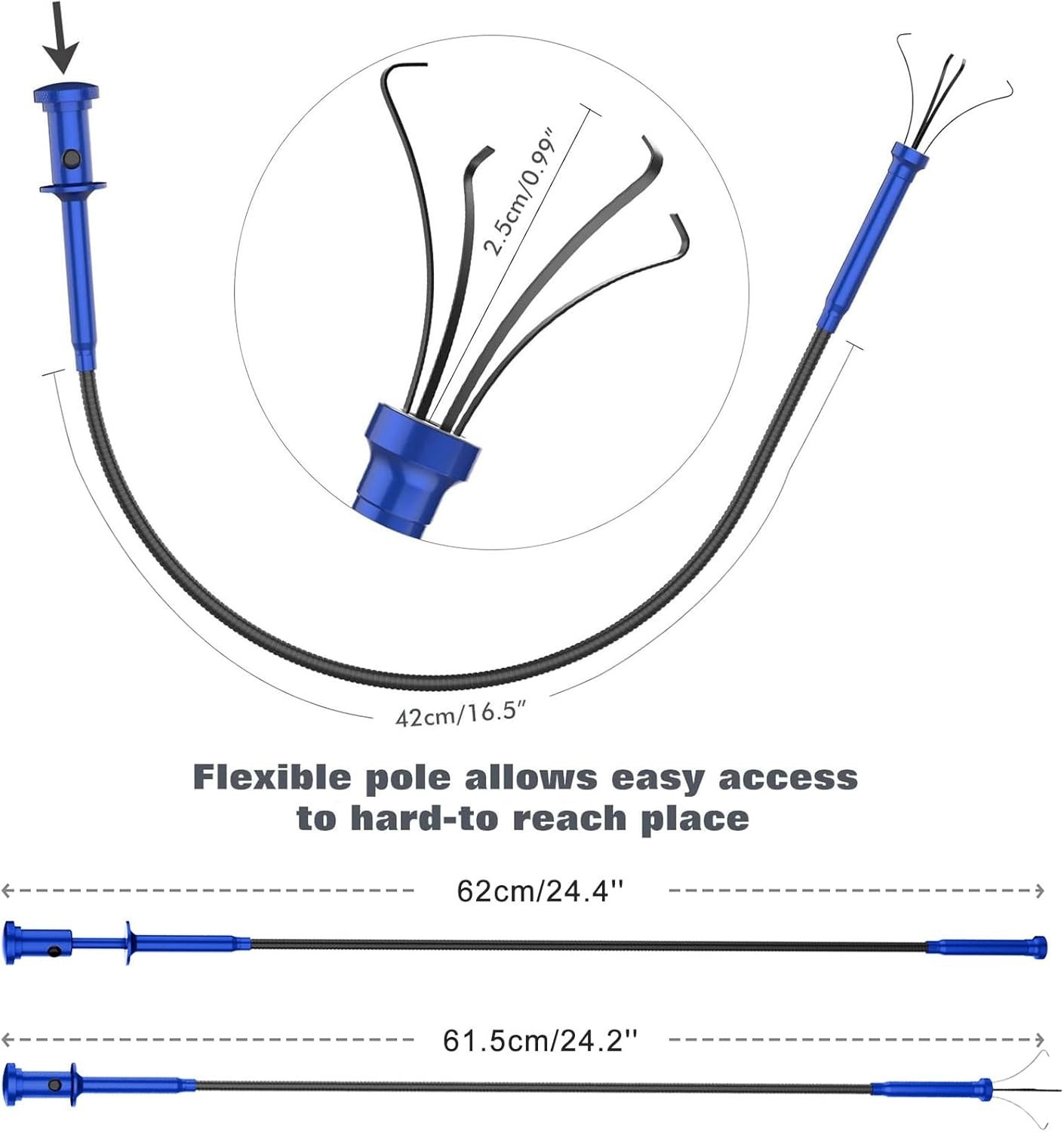 Bendable Magnetic Pickup Tool with LED Lights - Ultimate Reaching Assist Tool
