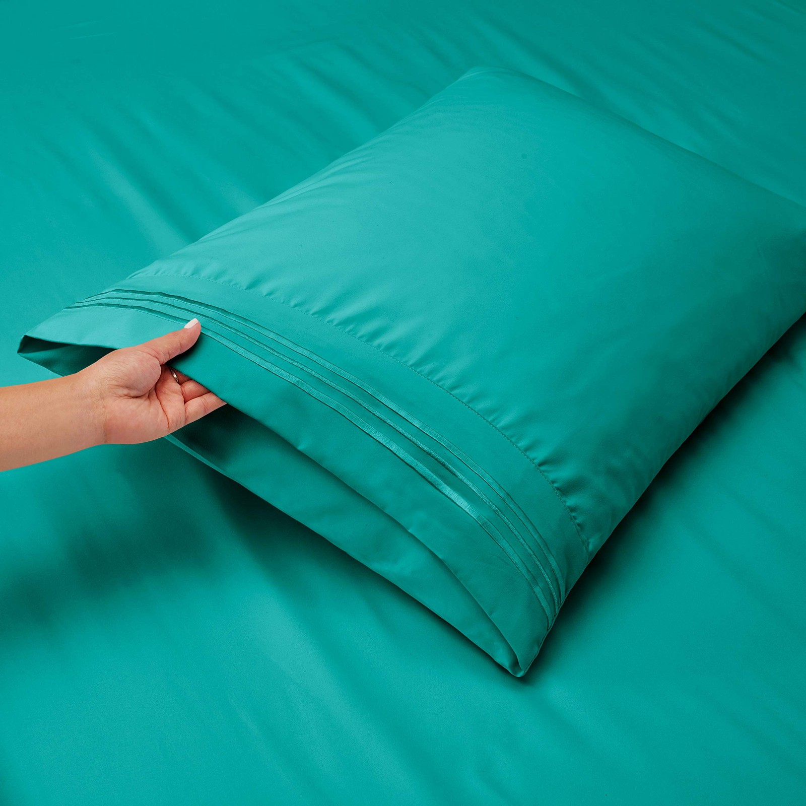 Flex Top King Sheets, 6 Piece Set - Hotel Luxury Sheets for Top Split King Be...
