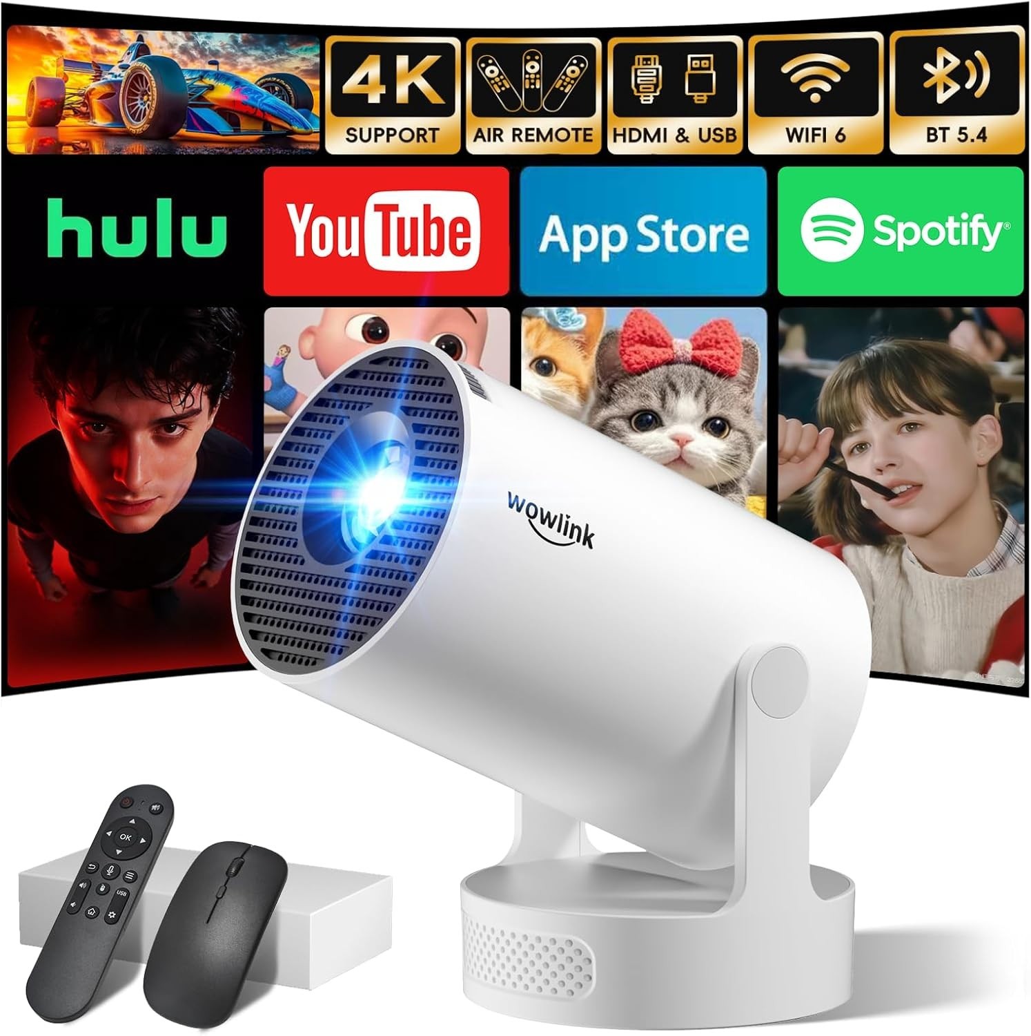 Wowlink Smart Home Theatre Projector W210 with Mouse - New, Sealed