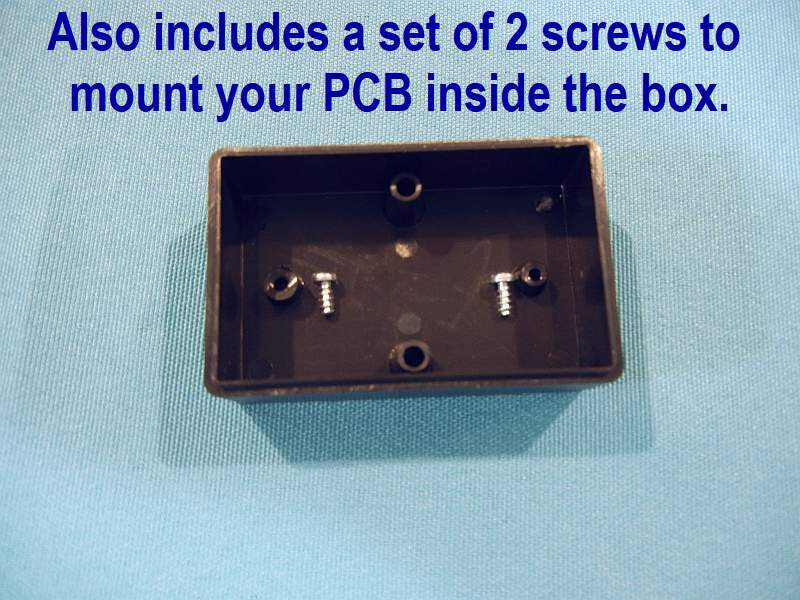 Project Box DIY Plastic Enclosure Case, Black, 55x35x20mm, 6 Boxes with screws