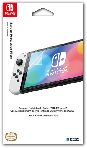 HORI Screen Protector: Protective Filter for OLED Model Nintendo Switch - Offici