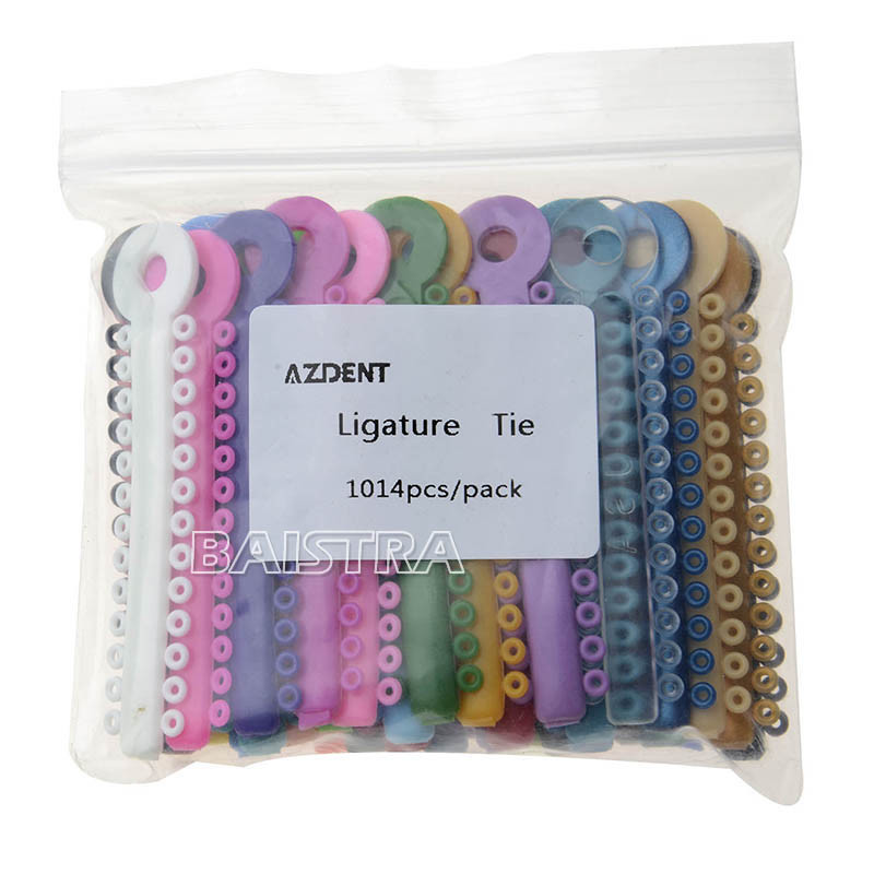 Dental Orthodontic Braces Kit 0.022 Roth Brackets NiTi Arch Wire Ligature Ties
