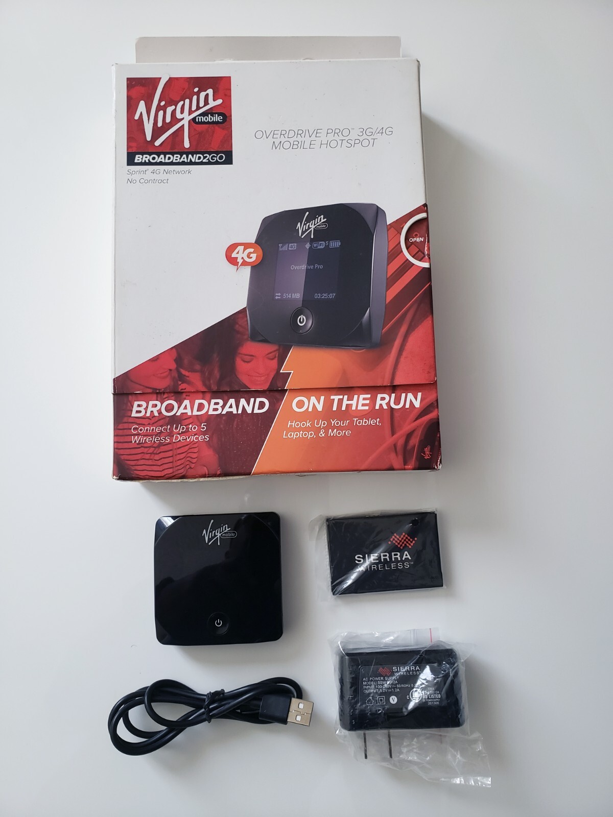 Virgin Overdrive Pro 3G 4G Mobile HOTSPOT