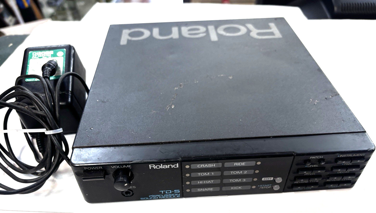 Roland Percussion Sound Module TD-5 Drum Trigger Unit Tested w/ adapter