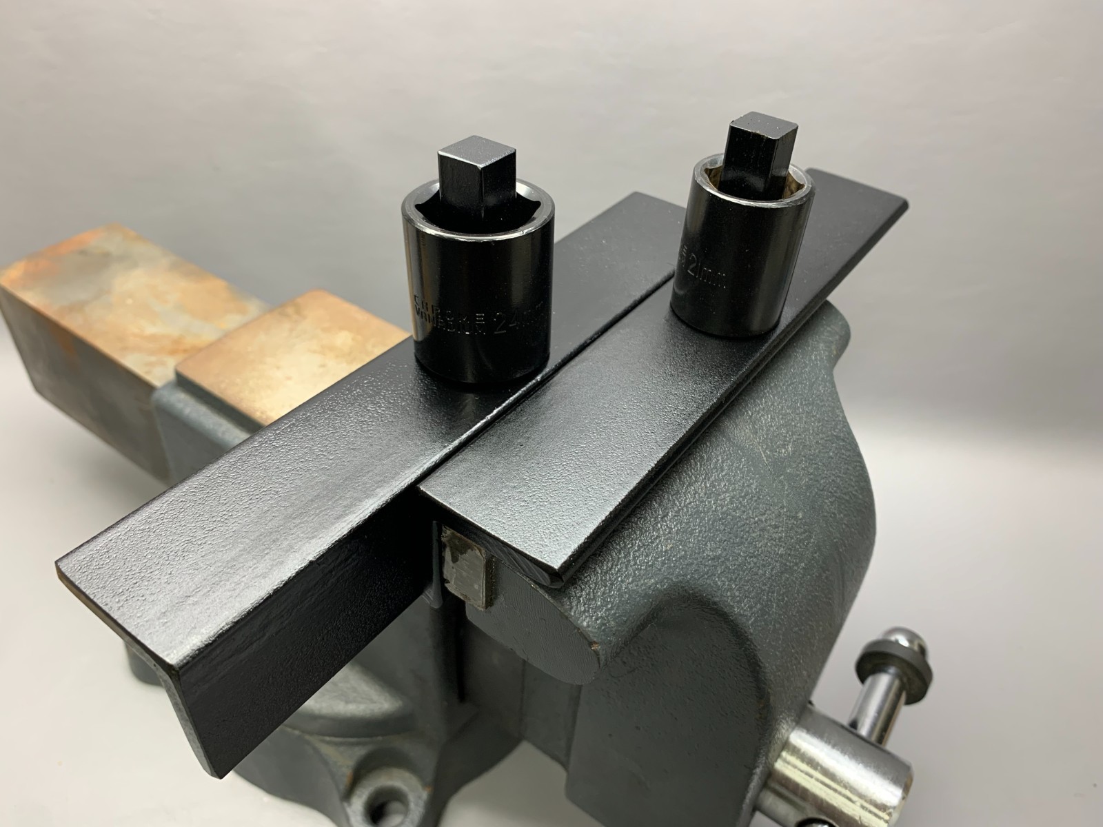 Blacksmith Bending Fork Jig Adjustable 1/2" Square Shank Fits Standard Sockets
