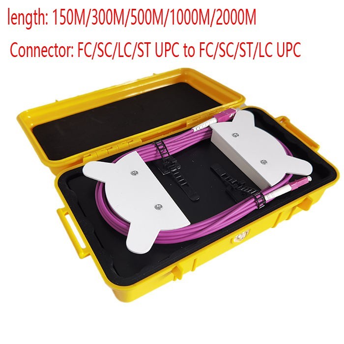 SC/FC/LC/ST UPC OTDR Launch Cable Box 500M 1KM 2KM OTDR Test extension line OM4