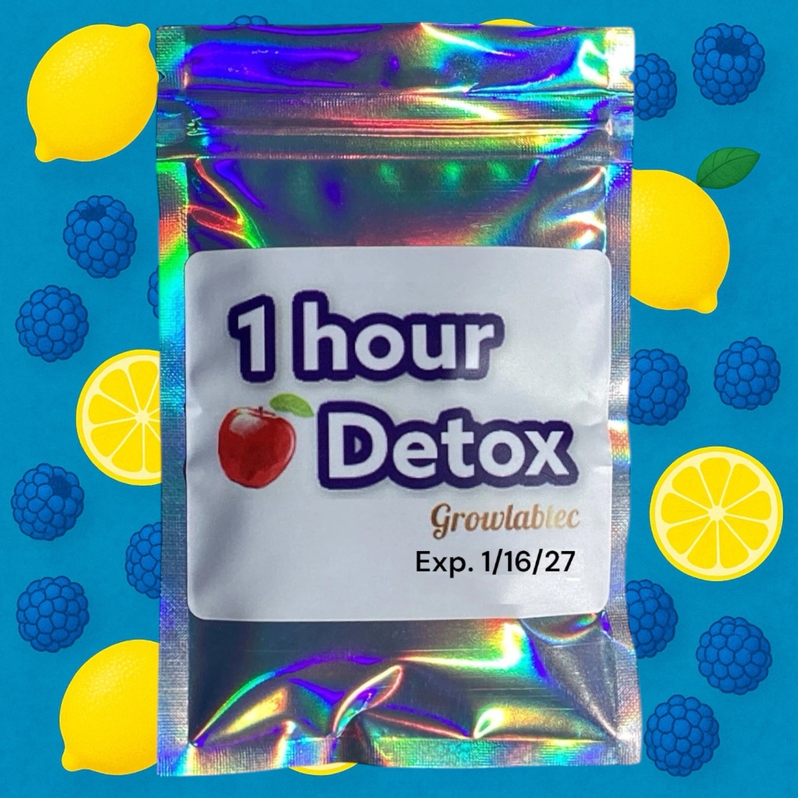 1 Hour Detox - Formulated for Body Detox- Blue Raspberry Lem