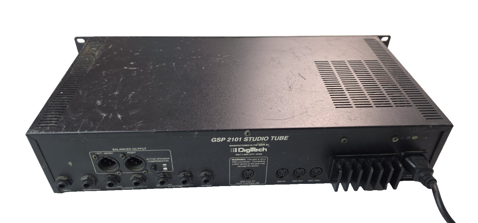 Digitech GSP-2101 Studio Tube Preamp Multi Effects Guitar Processor Black