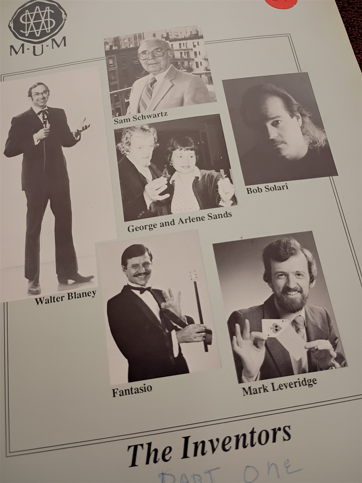 The Inventors MUM SOCIETY OF AMERICAN MAGICIANS MAGAZINE 1992 #12