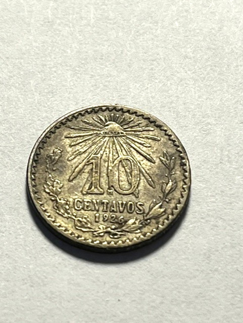 1926 Mexico 10 Centavos/Silver /VF #19033-2