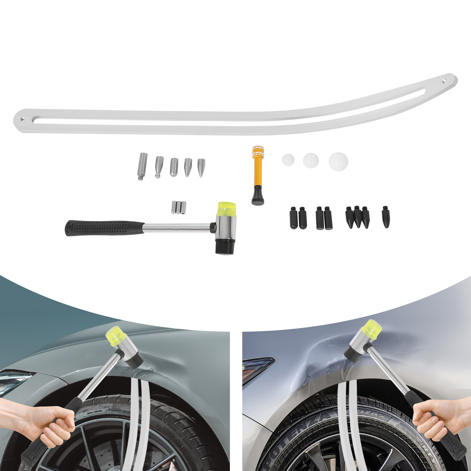 Car Dent Repair Tool Kit Car Dent Removal Dent Puller Fender Damage Repair Tool