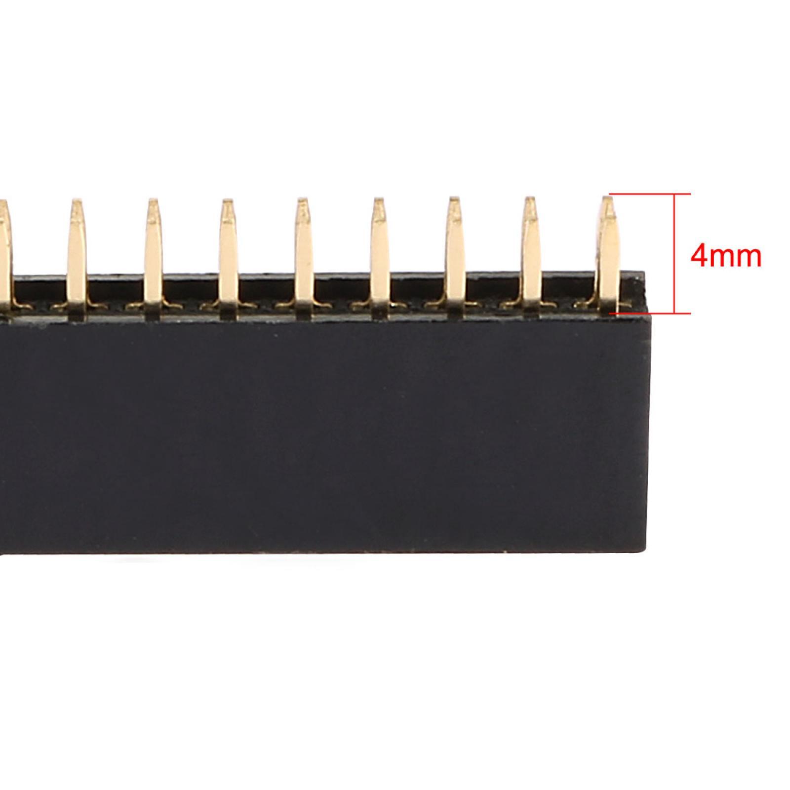 10pcs 2.54mm 2x20 40-Pin Female Pin Header Socket Connector Strip