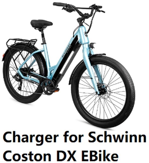 🔥Battery Charger for Schwinn Coston DX CE Marshall 27.5 Electric Hybrid Bike🔥