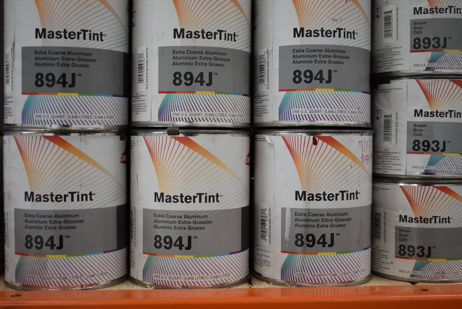 894J Extra Course Aluminum Quart Master Tint Cromax Chromabase by Dupont Axalta