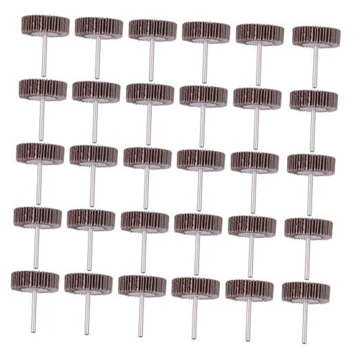 Pack Flap Wheel, 120 Grit for Rotary Tools，1/8 inch Shank (32X10X3) 30