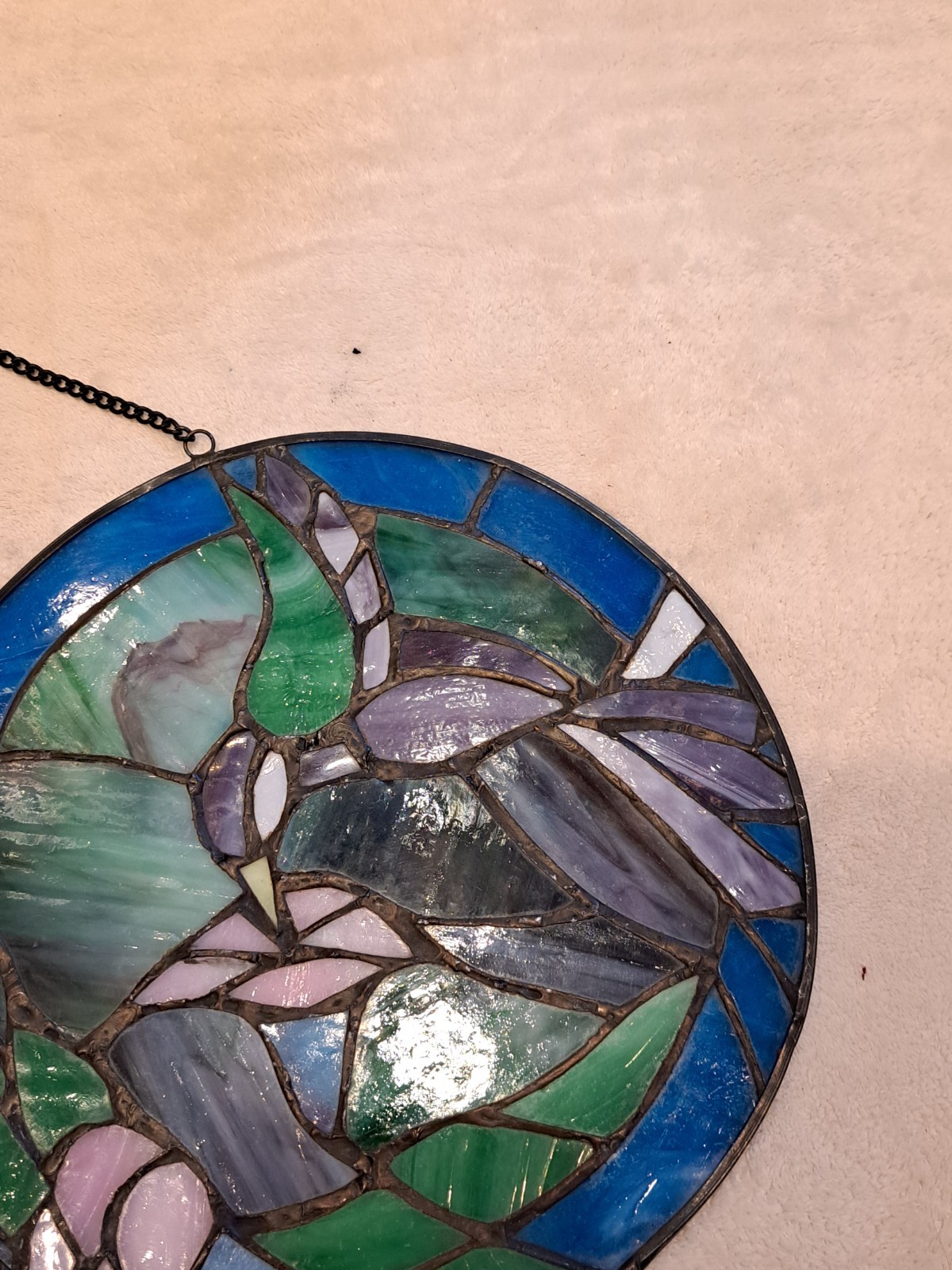 Vintage Suncatcher Hummingbird 10"