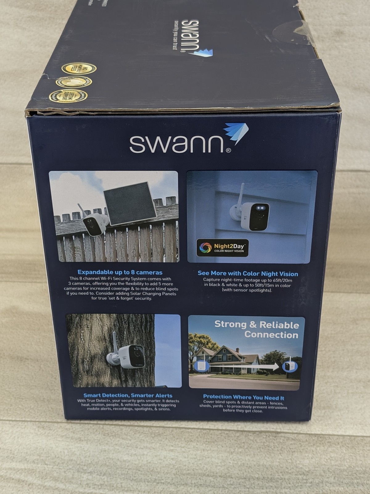 Swann MaxRanger4K 3-Camera Long-Range Wireless Security System Max Ranger 4K New
