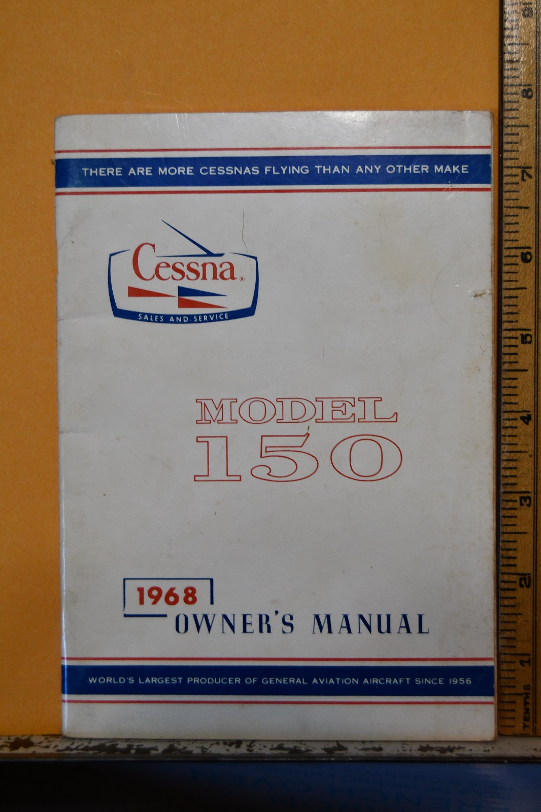 Vintage 1968 Cessna Aircraft Model 150 Owner's Manual