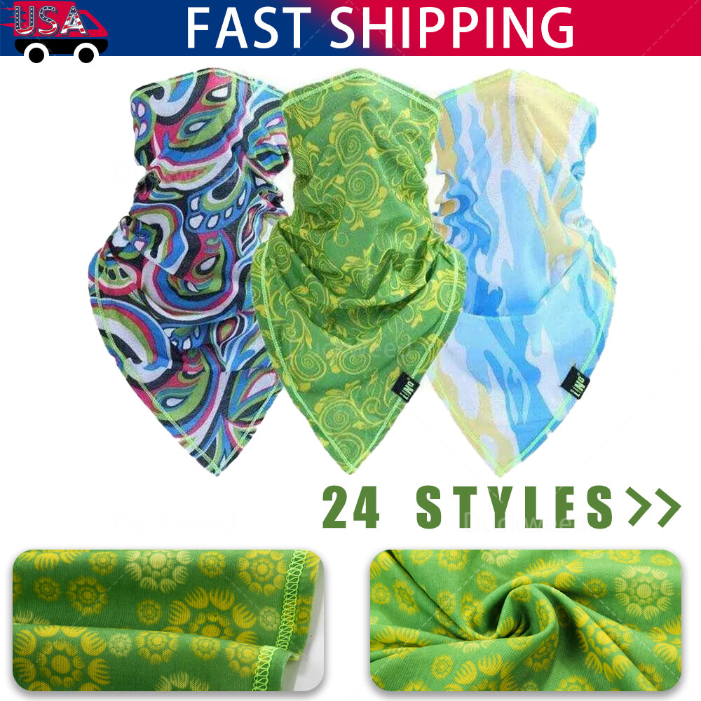 Fashionable Triangle Lightweight Face Mask Anti-UV Sports Neck Gaiter for Hiking