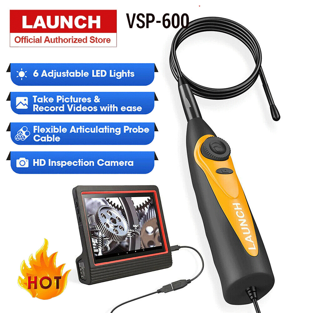 LAUNCH VSP-600 Videoscope HD Inspection Camera Borescope Endoscope USB 720P LED