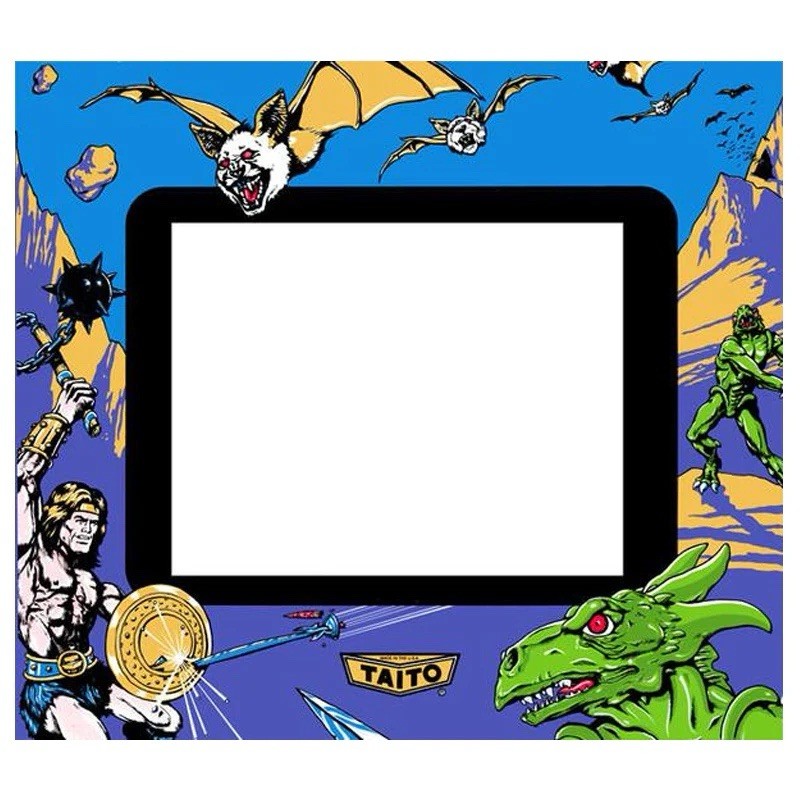 Rastan Arcade Monitor Bezel Artwork Sticker Decal