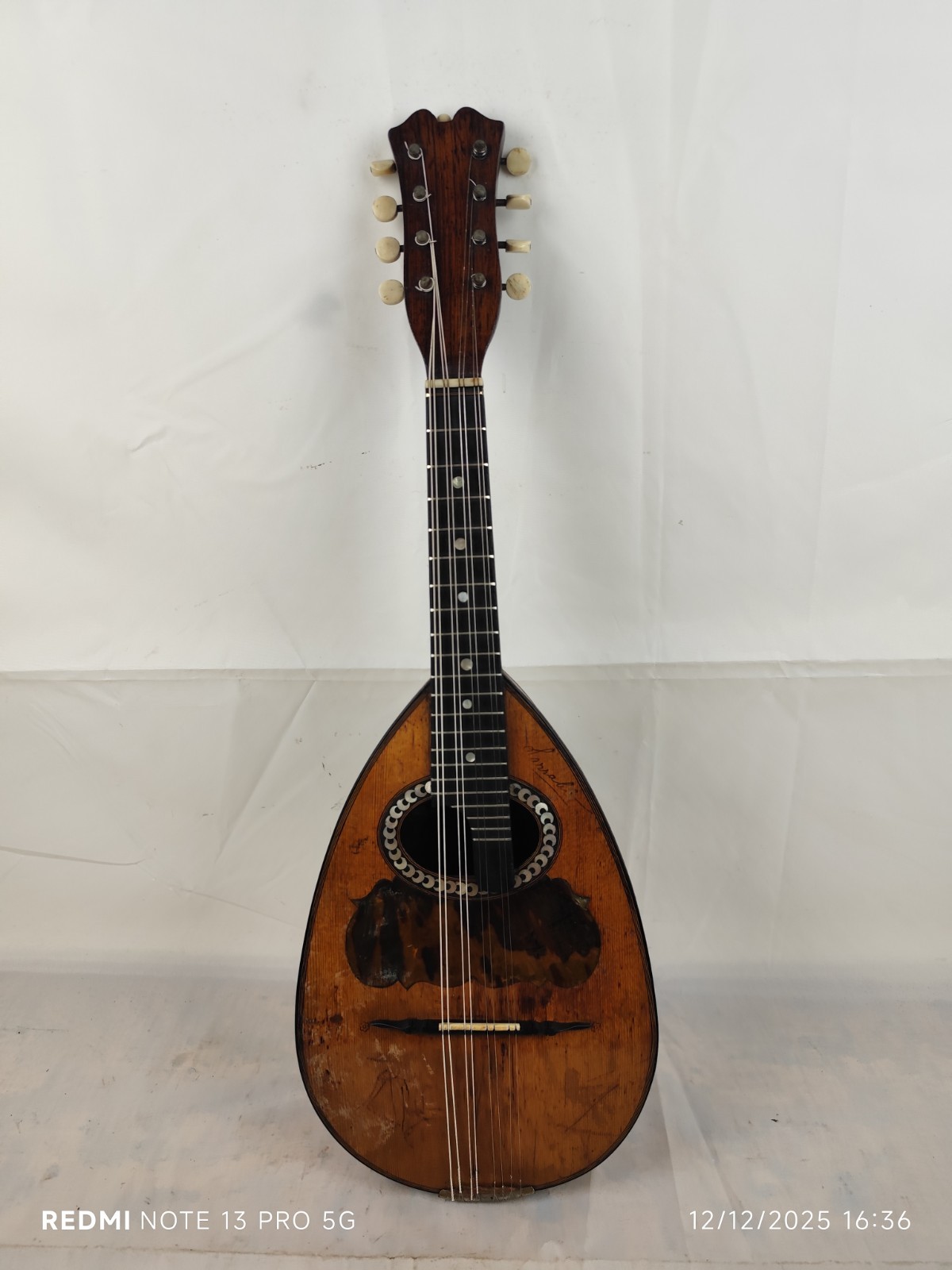 Very Rare Mandolin Signed Sarablo (JTL) 1911 France 4/4 曼陀林 만돌린マンドリン