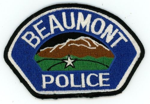 CALIFORNIA CA BEAUMONT POLICE NICE SHOULDER PATCH SHERIFF