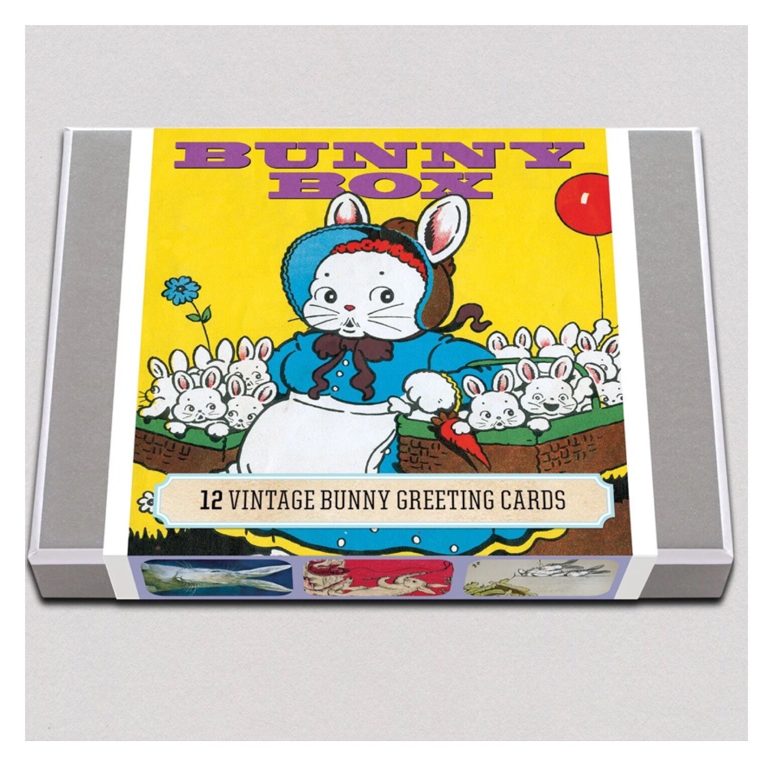 Laughing Elephant brand! Bunny Rabbit Greeting cards box set! Vintage style! New