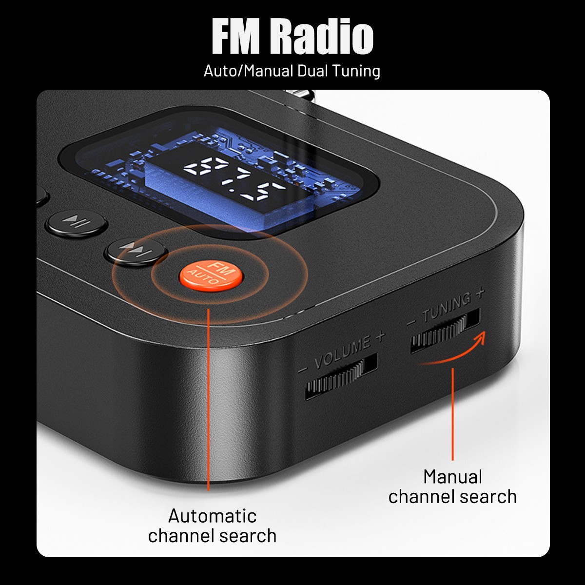 Bluetooth 6.0 Transmitter Receiver 2 IN 1 Wireless Audio 3.5mm Jack Aux Adapter