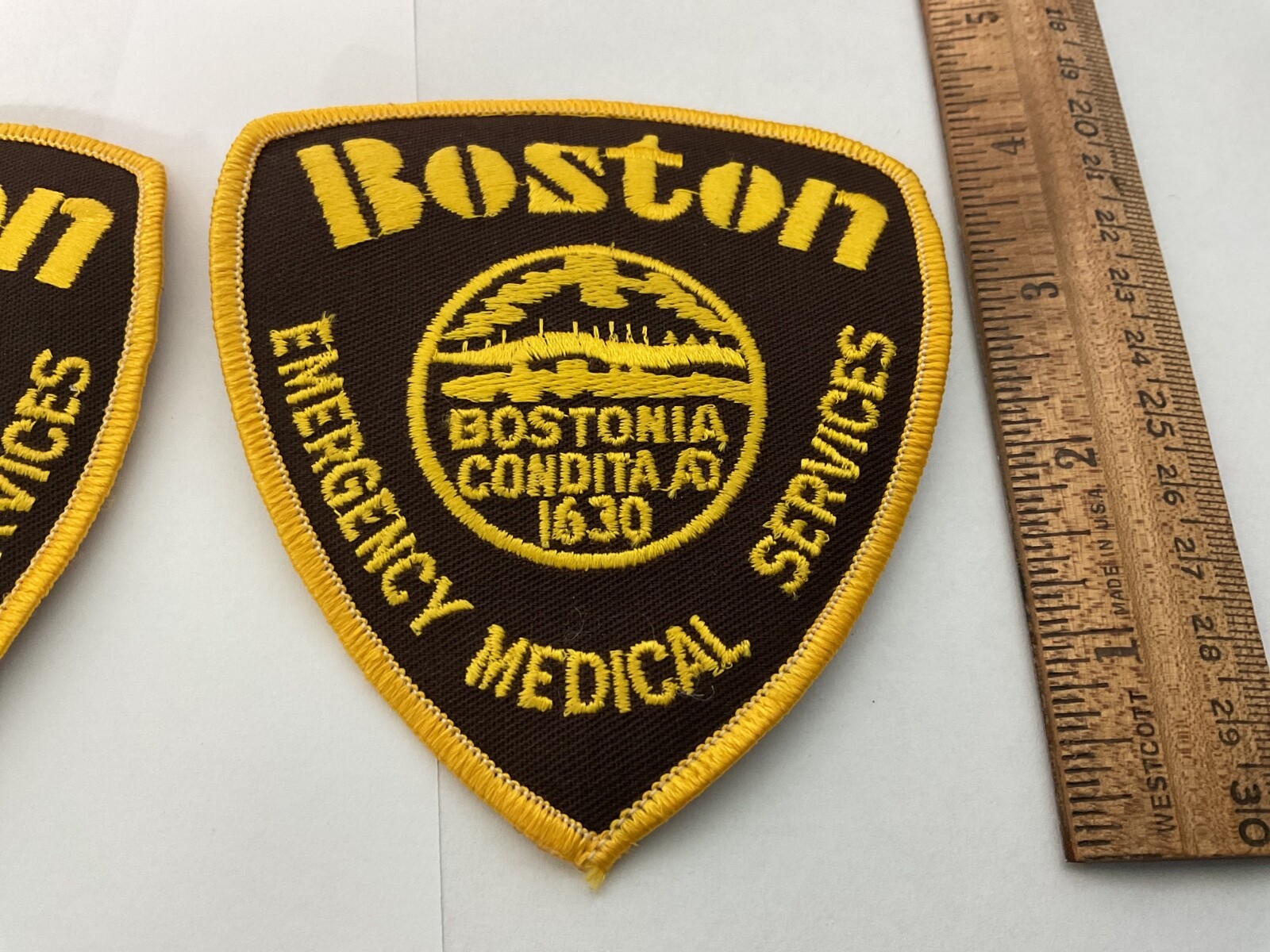 City Of Boston Emergency Medical Services collectors patch set two pieces