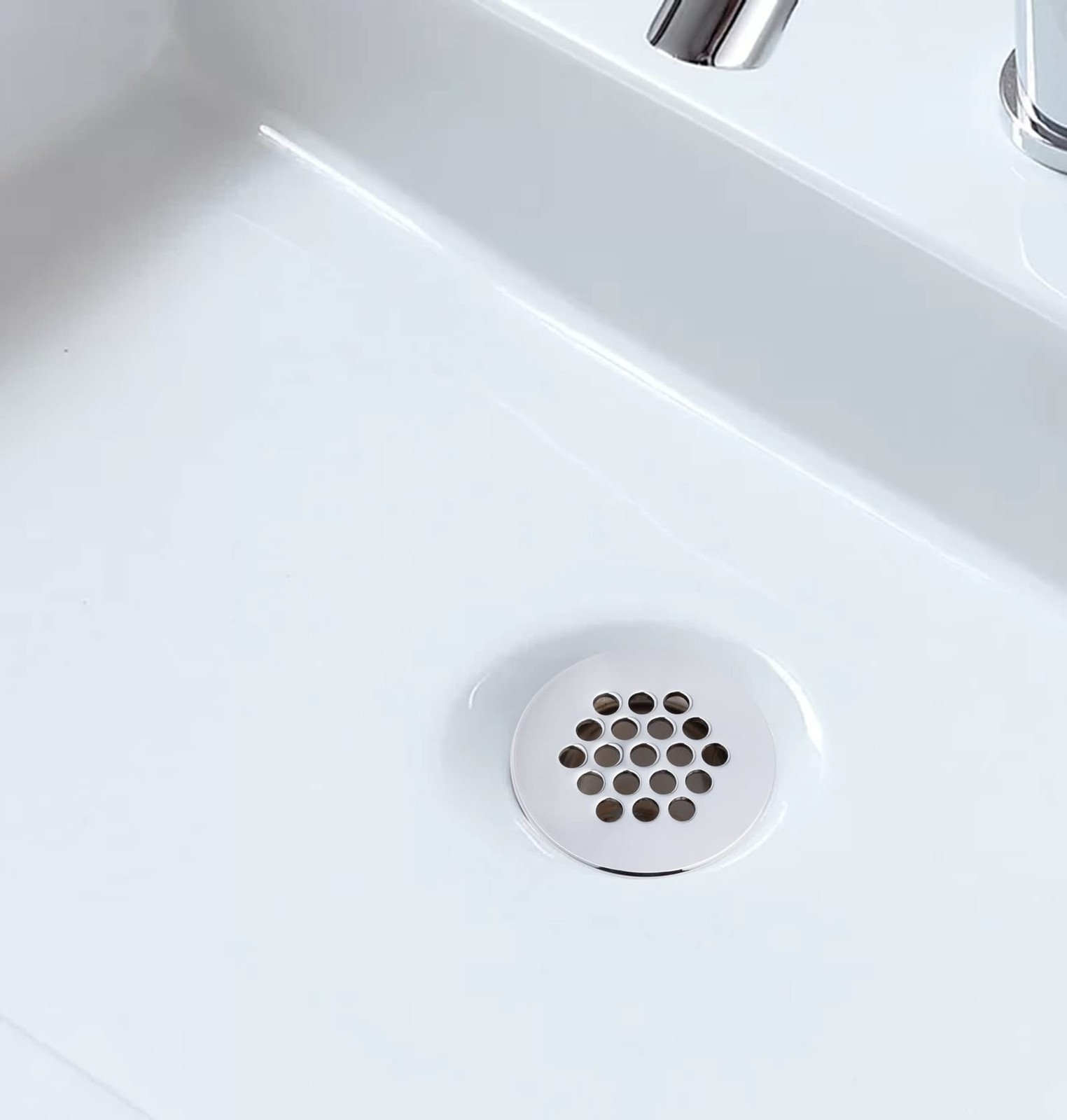 Grid Drain Strainer Assembly with Overflow for Bathroom Sink, P.O. Plug Grid ...