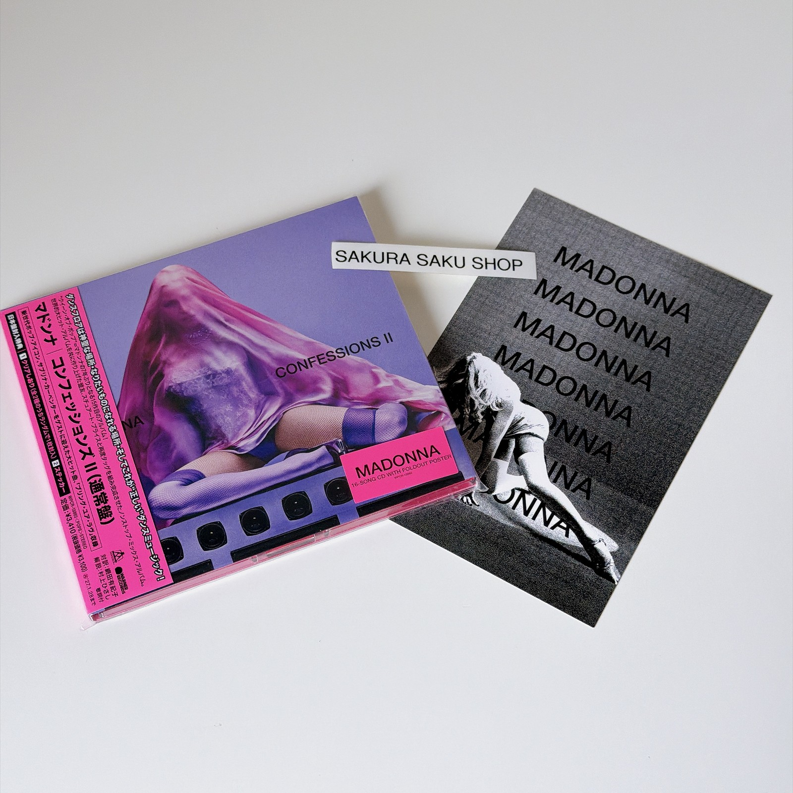 Madonna Confessions II CD Standard Japan LTD ED +Sticker+bookmark+ POB Postcard