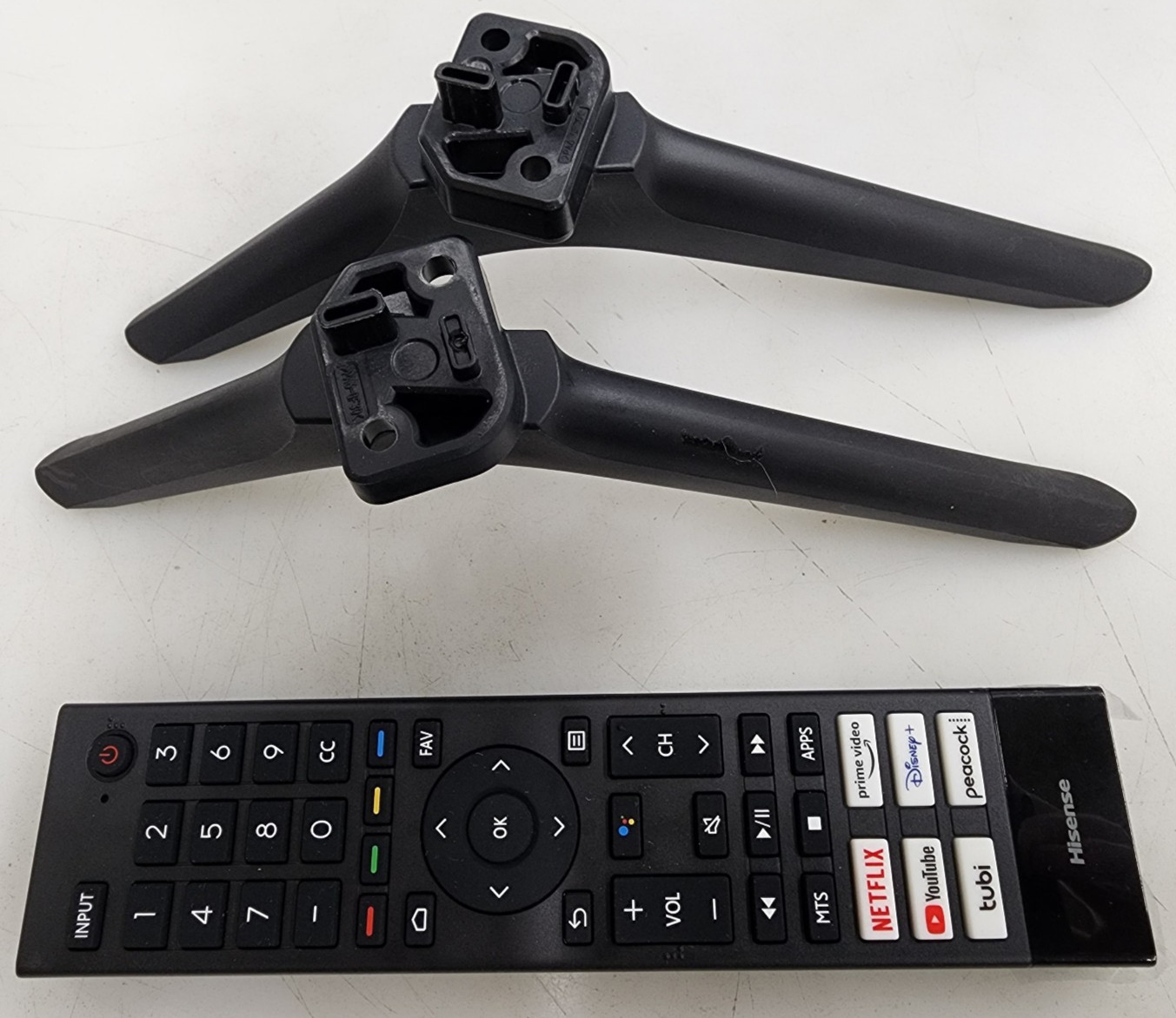 Hisense 55U6G Stand / Legs Black RSAG8.078.6272, 262488, 262489 w/remote control