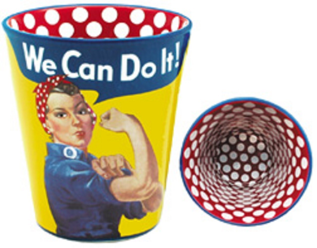 Born Aviation Rosie The Riveter Glass Shot Glass
