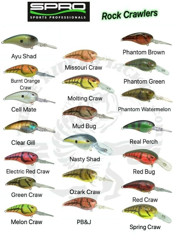 Spro Rock Crawler / RkCrawler 55 Series Crankbaits - Choose Depth / Color