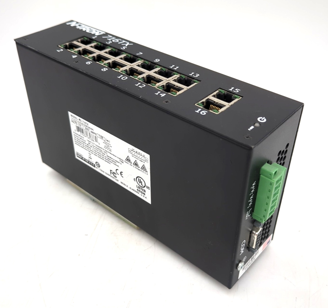 N-tron 716TX 16 Port Managed Ethernet Switch Used