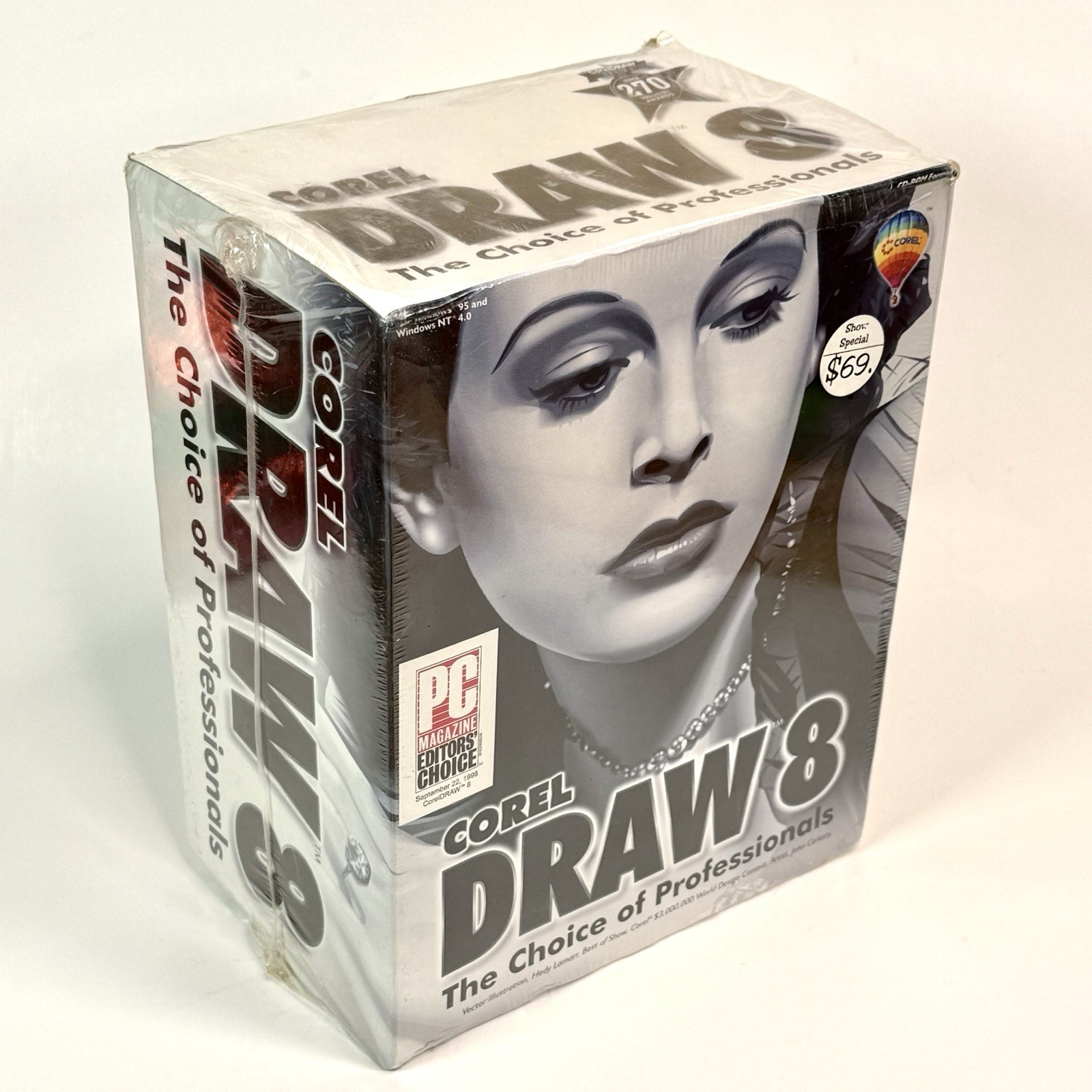 COREL DRAW 8 Software New & Sealed for Win95 & NT 4.0 1998 Read Description