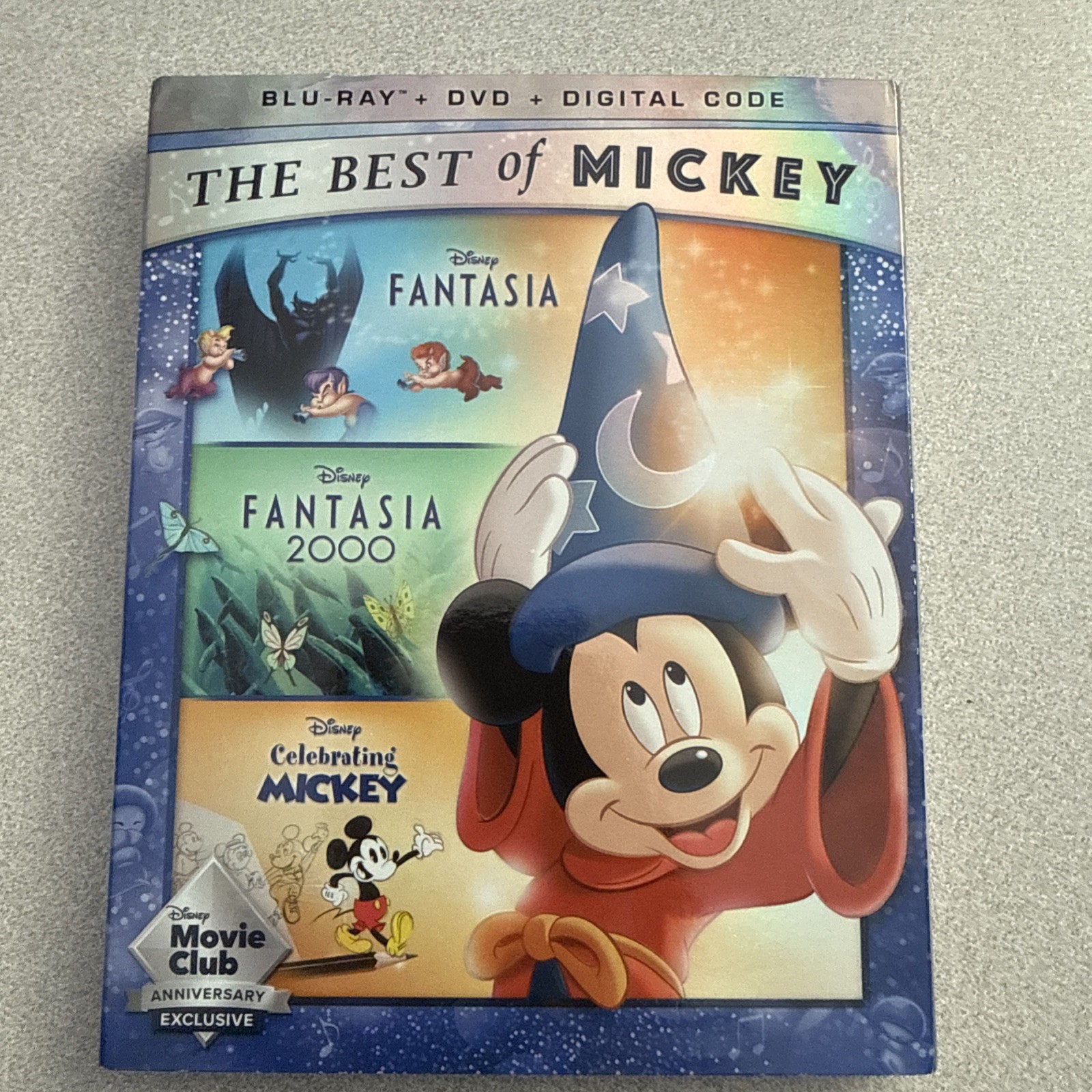 Disney BluRay + DVD Fantasia Fantasia 2000 Celebrating Mickey THE BEST OF MICKEY