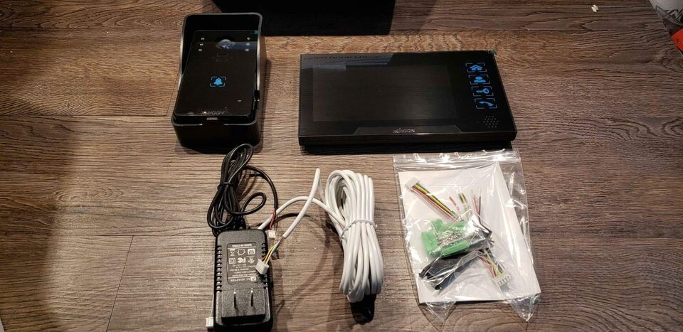 7" Video Doorbell Video Door Phone TFT LCD Touch Screen Unlock IR Night Vision
