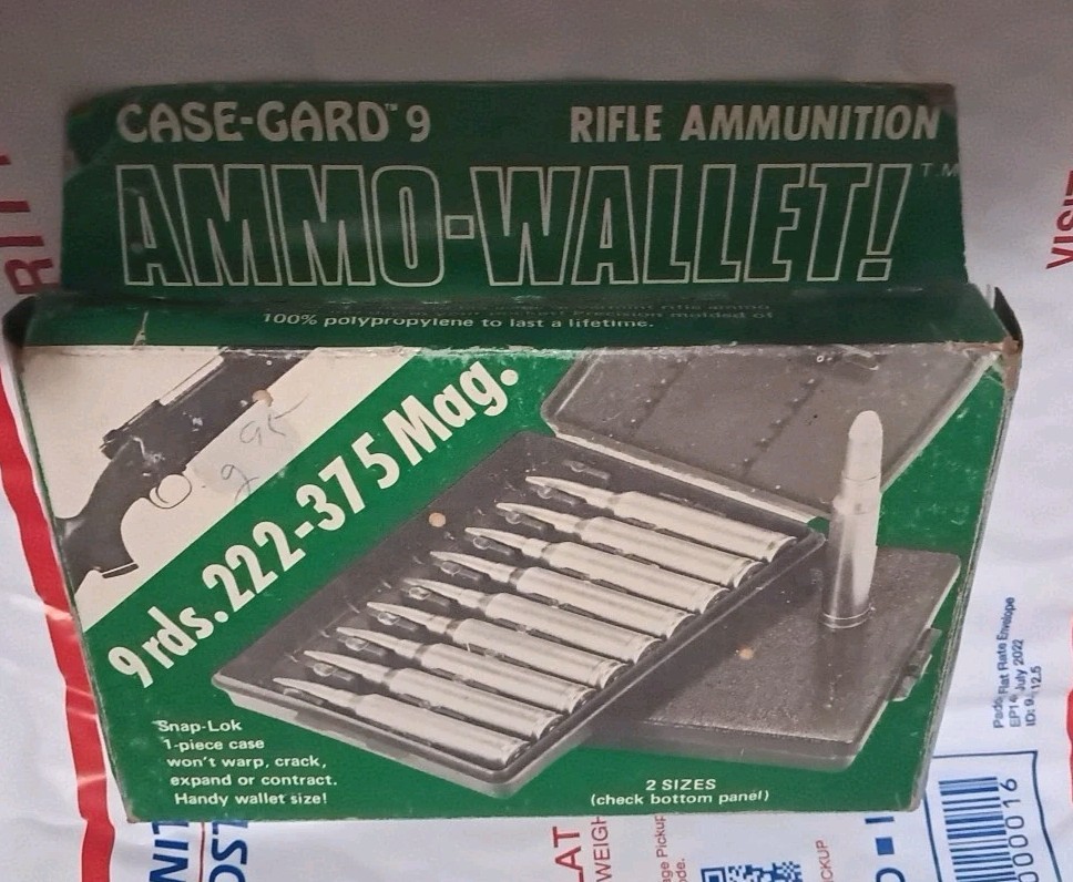 MTM Case-Gard 9 Rounds Ammo Wallet W-9 LM Brown Plastic for .22.250 to .375 Mag