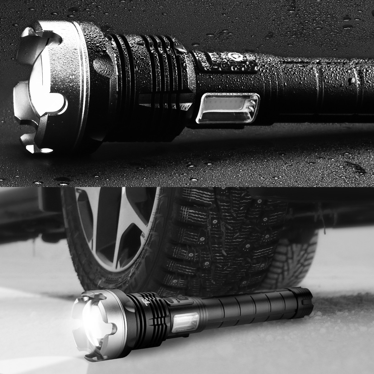 Super Bright 99000000Lumen XHP90+COB LED Flashlight Rechargeable Tactical Lights