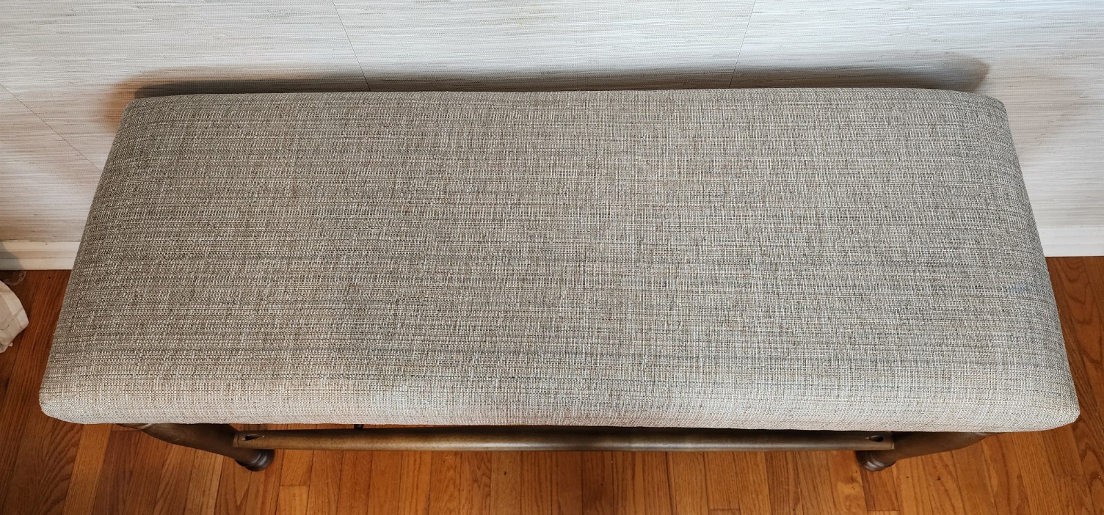 Sand Colored Cushioned Bench