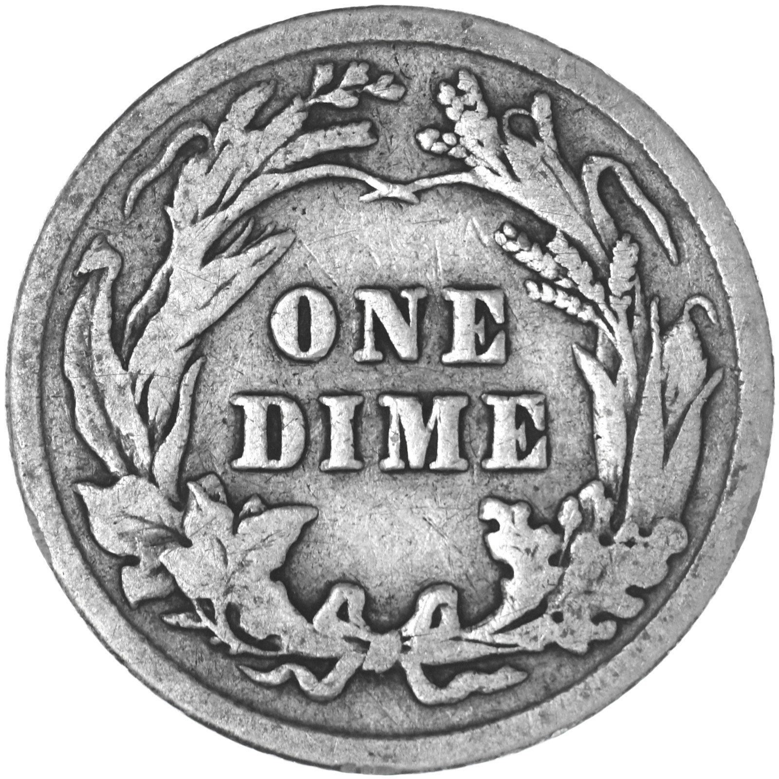 1913 (P) Barber Dime 90% Silver Very Good VG