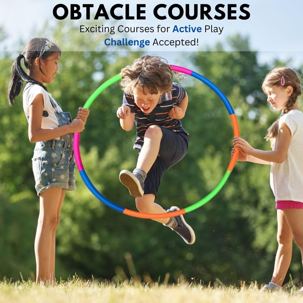 Kids Hula Hoop Adjustable Snap Toy