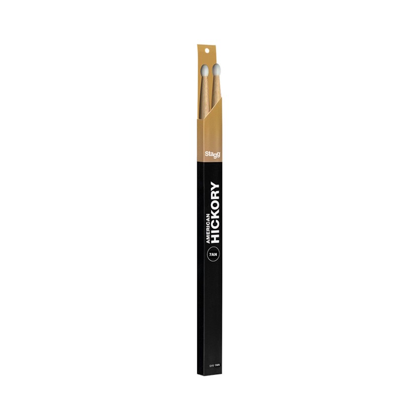 NEW Stagg Hickory Drumsticks - Nylon Tip - 7A